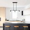 Designers Fountain Ingo 60 Watt 3 Light Matte Black Pendant with Clear Ribbed Glass Shade D230M-IS-MB - alternate 2
